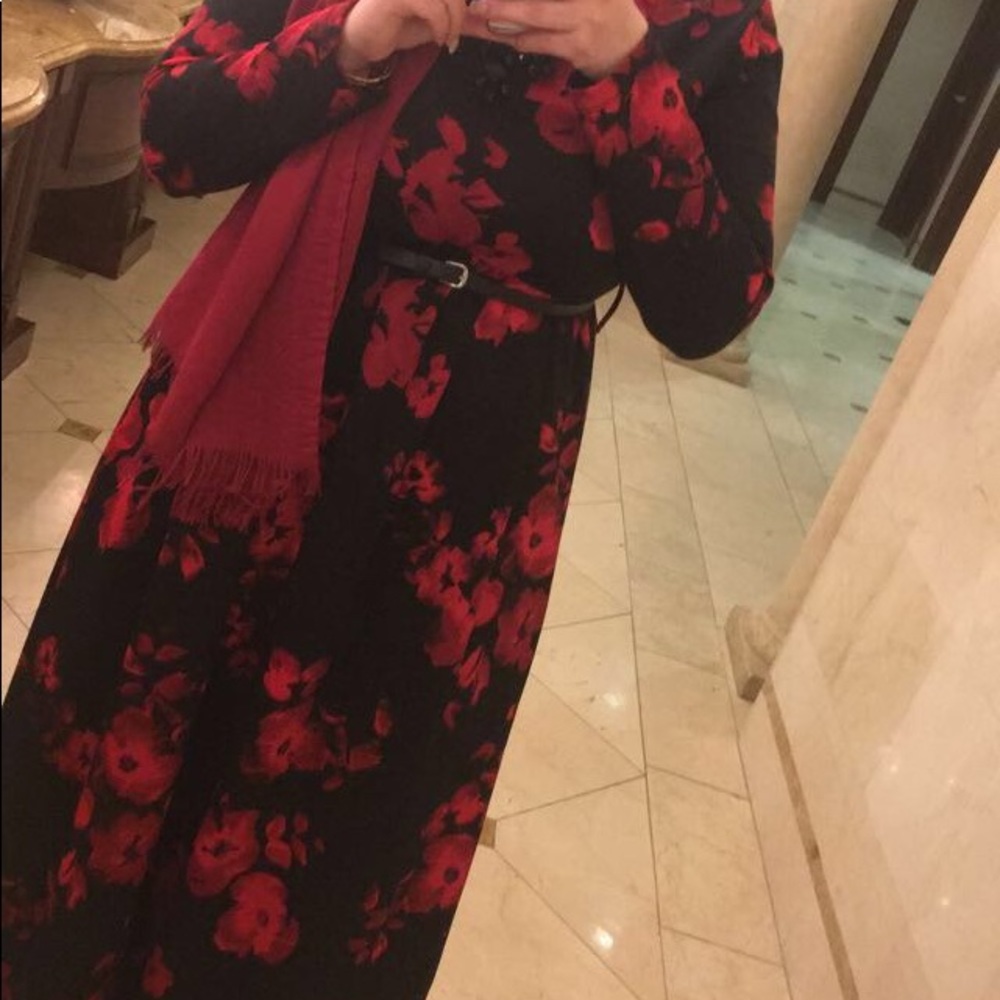 Beautiful red and black dress